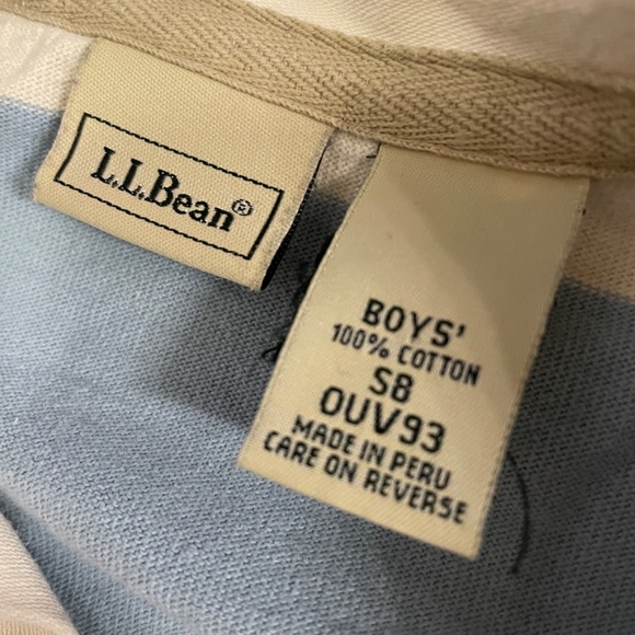 Boys size 8 LLBean Rigby Shirt *small pull in bottom front of shirt - Picture 3 of 4